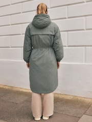 Sage Green Lightweight Padded Rain Jacket - Image 9 of 14