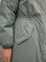 Sage Green Lightweight Padded Rain Jacket - Image 10 of 14