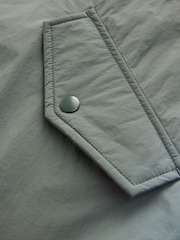 Sage Green Lightweight Padded Rain Jacket - Image 13 of 14