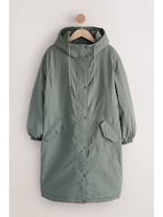 Sage Green Lightweight Padded Rain Jacket - Image 1 of 14