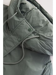 Sage Green Lightweight Padded Rain Jacket - Image 3 of 14