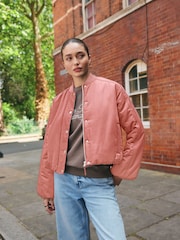 Pink Bomber Jacket - Image 1 of 5