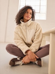 Neutro - Borg Zip Through Jacket - Imagem 5 de 9