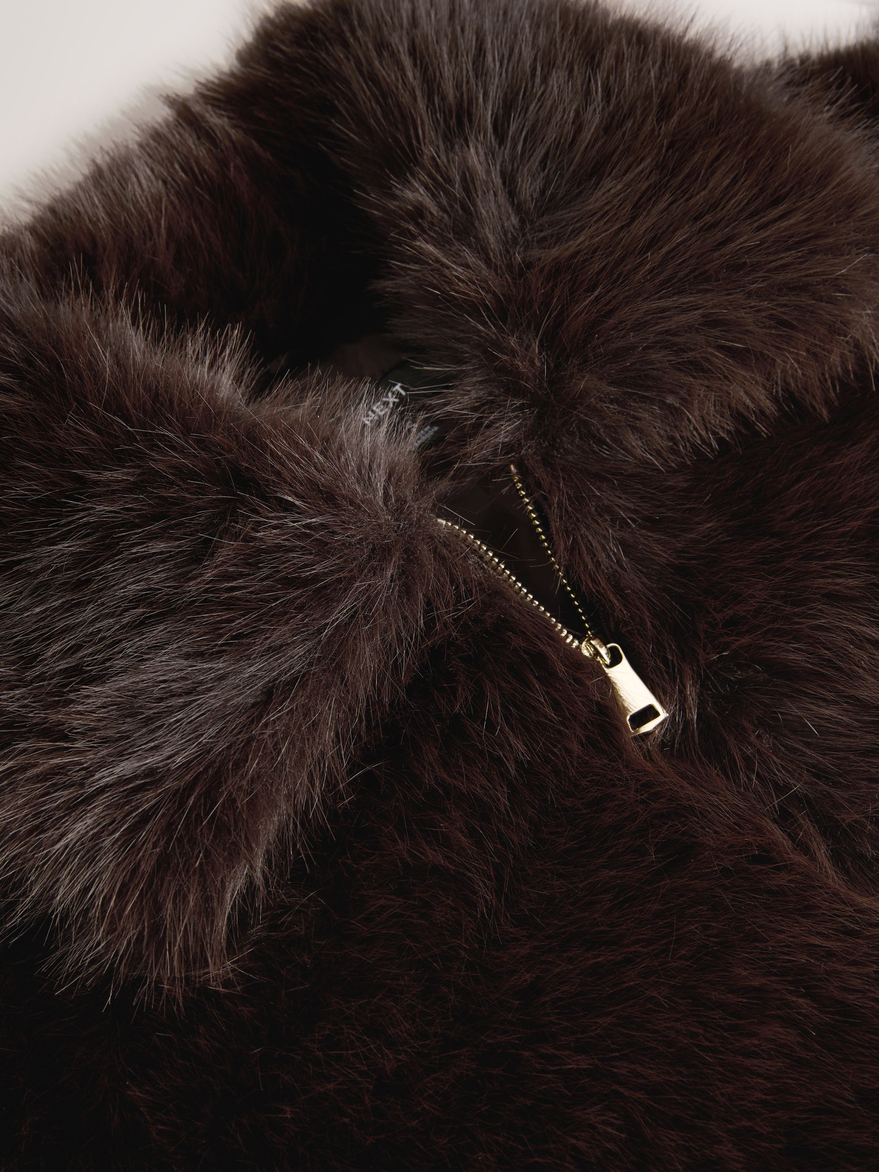Buy Chocolate Brown Faux Fur Zip Through Jacket from Next Canada