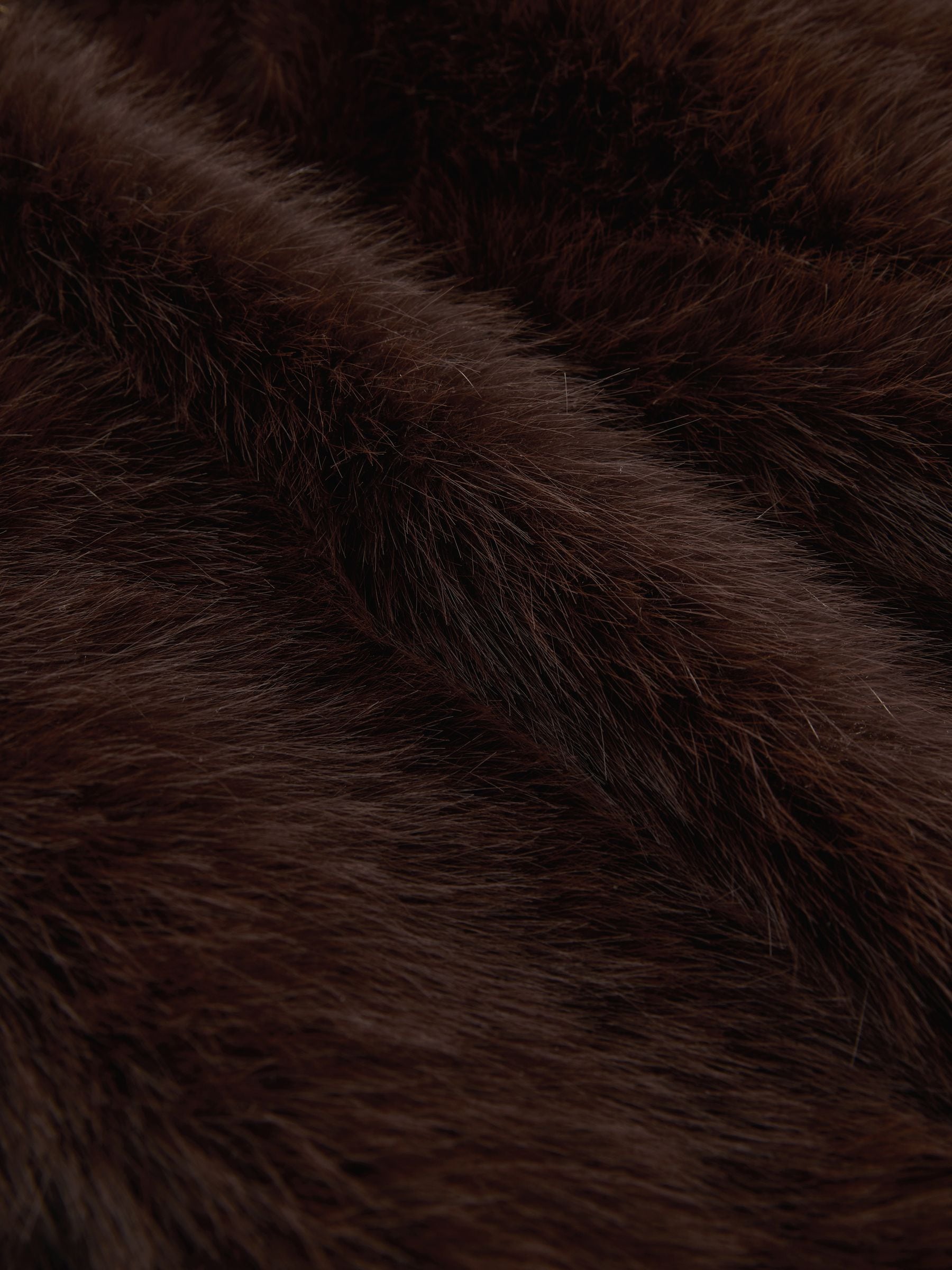Buy Chocolate Brown Faux Fur Zip Through Jacket from Next USA