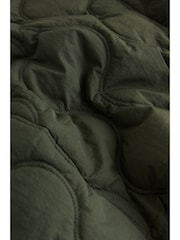 Khaki Green Khaki Quilted Cord Collar Jacket - Image 1 of 15