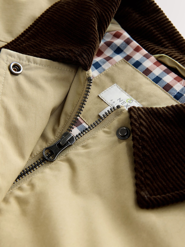 Neutral Lightweight Padded Jacket with Cord Collar - Image 2 of 5