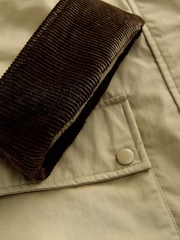 Neutral Lightweight Padded Jacket with Cord Collar - Image 4 of 5