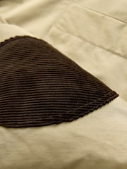Neutral Lightweight Padded Jacket with Cord Collar - Image 5 of 5