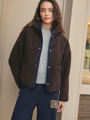 Navy Borg Reversible Rain Jacket - Image 5 of 15