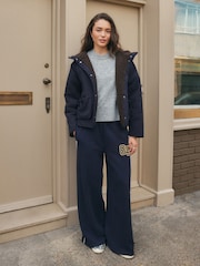 Navy Borg Reversible Rain Jacket - Image 8 of 15