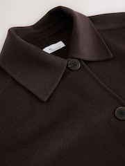 Chocolate Brown Handsewn Button Through Jacket - Image 9 of 9