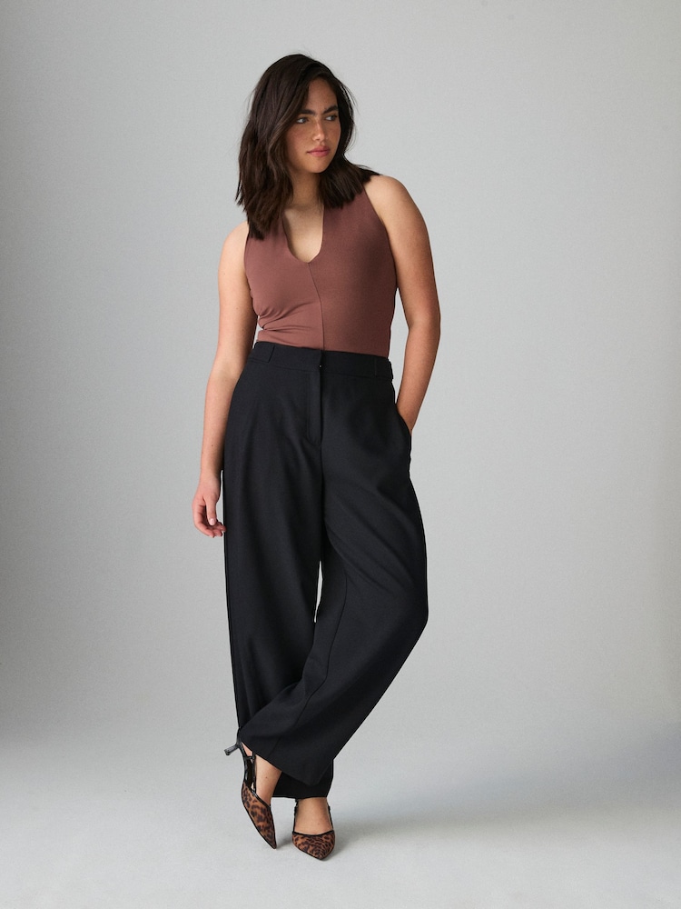 Black Barrel Tailored Trousers - Image 1 of 8