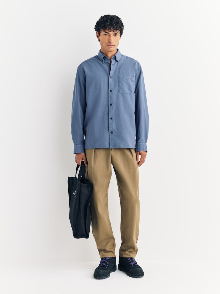 A.P.C. Blue Chemise Mateo Logo Shirt - Image 2 of 6