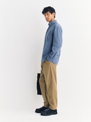 A.P.C. Blue Chemise Mateo Logo Shirt - Image 3 of 6