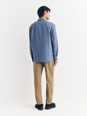 A.P.C. Blue Chemise Mateo Logo Shirt - Image 4 of 6