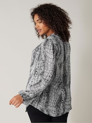 Evans Tie-Neck Long Sleeve Blouse - Image 3 of 4