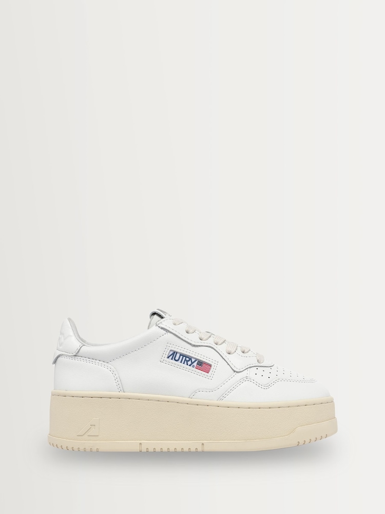 AUTRY White Platfrom Low Trainers - Image 1 of 6