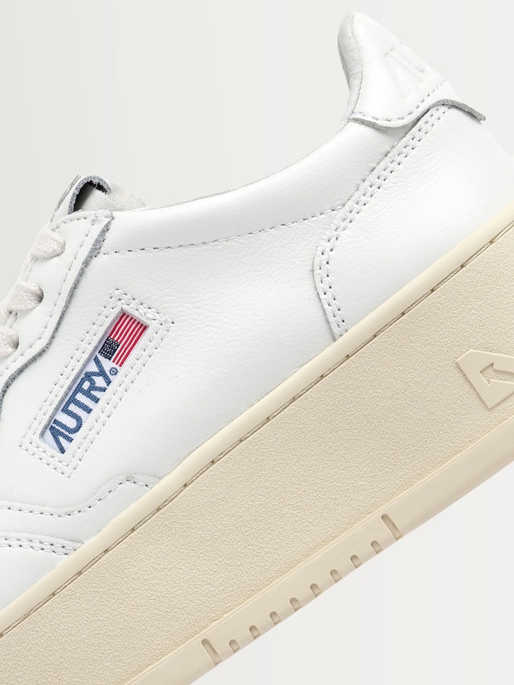 AUTRY White Platfrom Low Trainers - Image 6 of 6