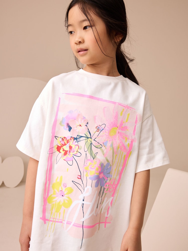 Floral Sequin T-Shirt and Leggings Set (3-16yrs) - Image 2 of 9