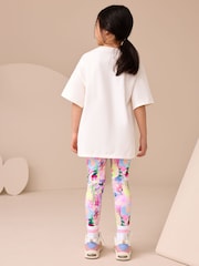 Floral Sequin T-Shirt and Leggings Set (3-16yrs) - Image 3 of 9