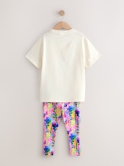 Floral Sequin T-Shirt and Leggings Set (3-16yrs) - Image 7 of 9
