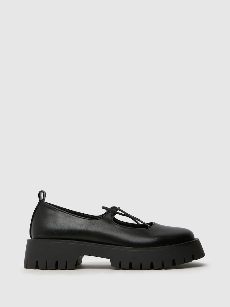 Schuh Liya Bow Tie Mary Jane Black Shoes - Image 2 of 4