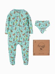 Frugi Green Easter Rabbit 2 Part Gift Set With Giftbox - Image 1 of 4