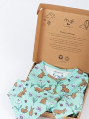 Frugi Green Easter Rabbit 2 Part Gift Set With Giftbox - Image 2 of 4