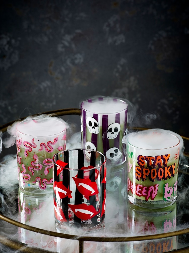 Eleanor Bowmer Set of 4 Multi Halloween Spooky Tumblers - Image 1 of 9