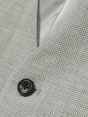Reiss Grey Slice Puppytooth-Check Suit Waistcoat Wool-Blend - Image 7 of 9