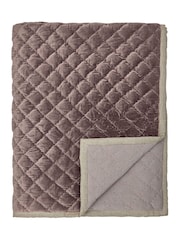 Bedeck of Belfast Dusky Pink Olive Green Claudia 100% Cotton Throw - Image 2 of 4