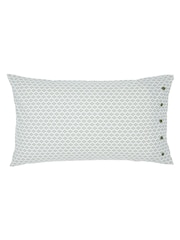 Bedeck of Belfast Linen Mulberry Red Green Elswyth 100% Cotton Pillowcase Pair - Image 2 of 4