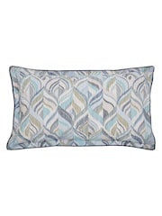 Bedeck of Belfast Soft Teal Green Rayanne Duvet Cover and Pillowcase Set - Image 4 of 4
