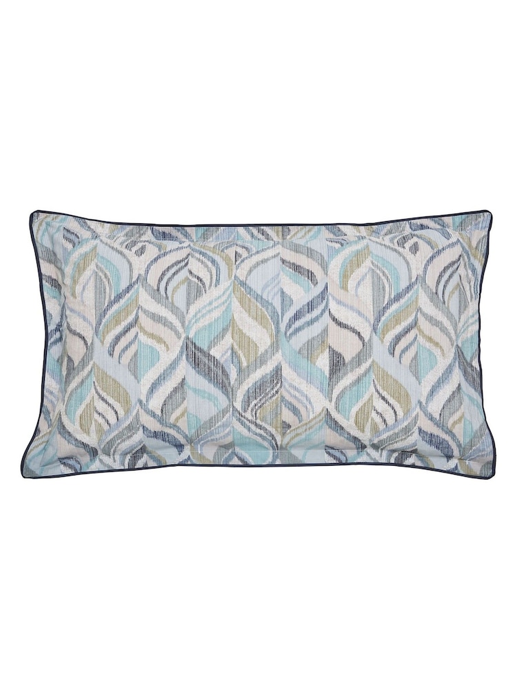 Bedeck of Belfast Soft Teal Green Rayanne Duvet Cover and Pillowcase Set - Image 4 of 4