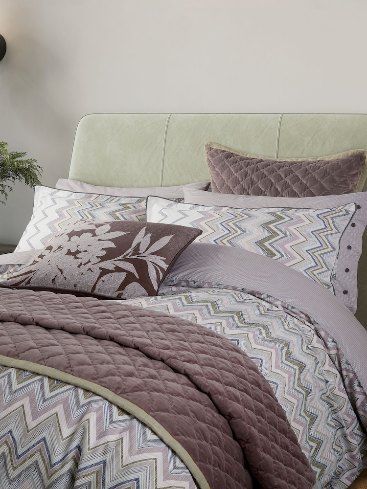Bedeck of Belfast Dusky Pink Olive Green Claudia Cushion - Image 1 of 4