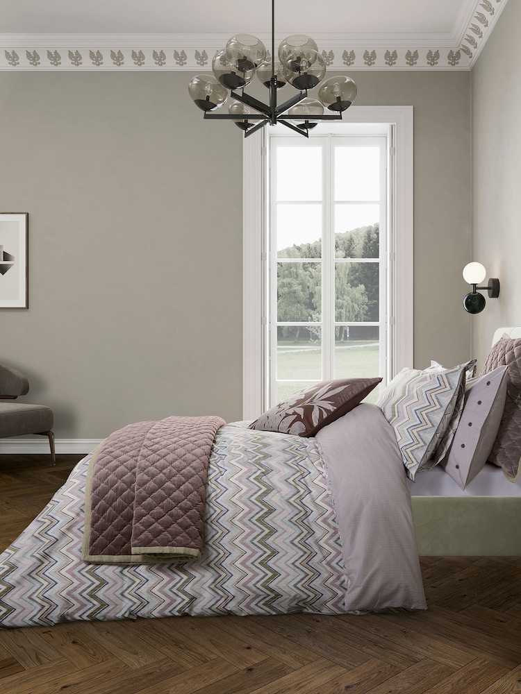 Bedeck of Belfast Dusky Pink Olive Green Claudia Cushion - Image 4 of 4