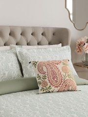 V&A Sage Silk Road Paisley Duvet Cover and Pillowcase Set - Image 2 of 4