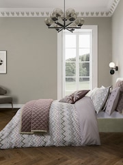 Bedeck of Belfast Pink Claudia Pillowcases Pair - Image 1 of 4