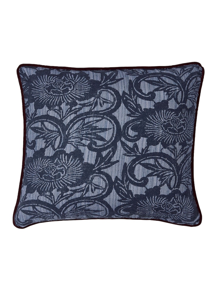 Bedeck of Belfast Navy Red Stafford Cushion - Image 4 of 4 Bedeck of Belfast Navy Red Stafford Cushion - Image 4 of 4