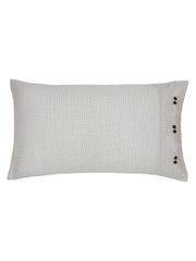 Bedeck of Belfast Green Yoko 100% Cotton Pillowcases Pair - Image 2 of 4