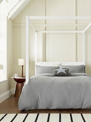 Helena Springfield Grey Jersey Duvet Cover and Pillowcase Set - Image 1 of 4