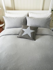 Helena Springfield Grey Jersey Duvet Cover and Pillowcase Set - Image 4 of 4