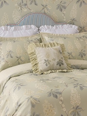 Sanderson Grey Blue Sage Chestnut Tree Duvet Cover and Pillowcase Set - Image 2 of 4