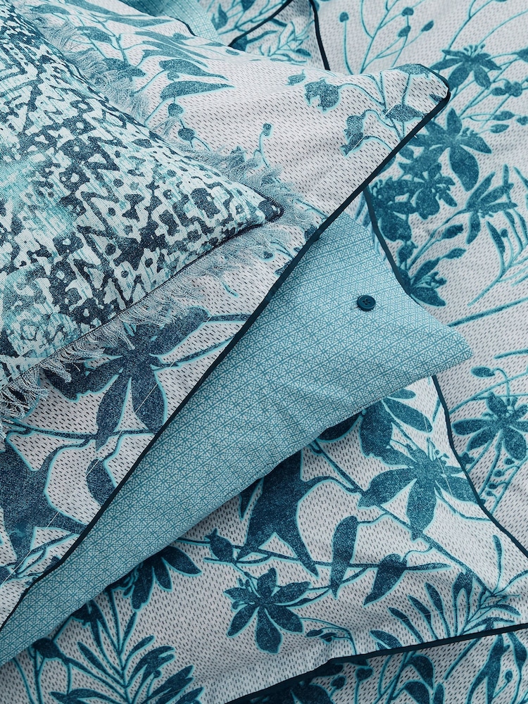 Bedeck of Belfast 100% Cotton Mieko Duvet Cover and Pillowcase Set - Imagem 2 de 4