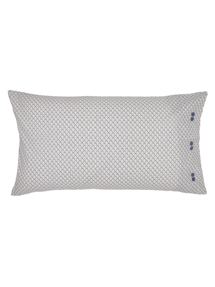 Bedeck of Belfast Powder Blue Linen Lorelei Pillowcase Pair - Image 2 of 4