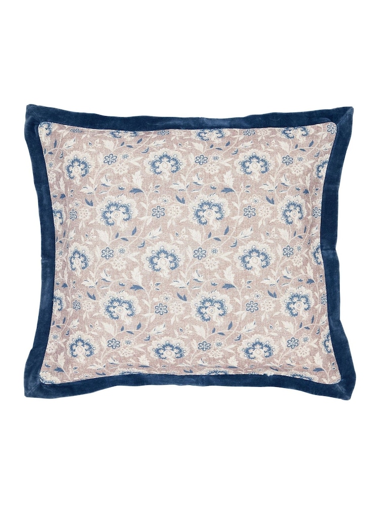 Bedeck of Belfast Powder Blue Linen Lorelei 100% Cotton Cushion - Image 2 of 4
