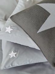 Helena Springfield Grey Tufted Star Duvet Cover and Pillowcase Set - Image 5 of 5