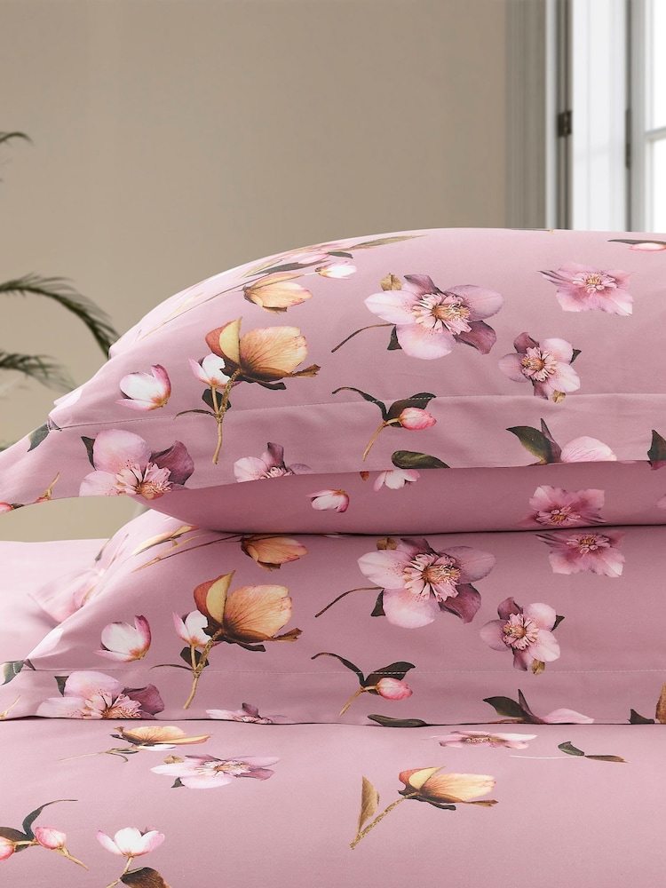 Buy Ted Baker Pink Arboretum 100% Cotton Duvet Cover and