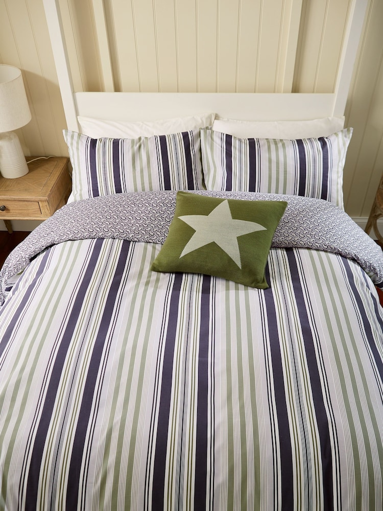 Helena Springfield Beach House Stripe Duvet Cover and Pillowcase Set - Imagen 5 de 5